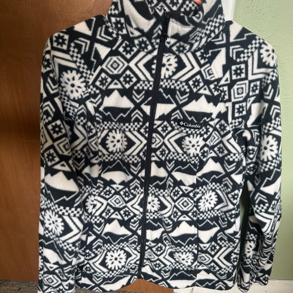 Columbia Monochrome Geometric Fleece Jacket